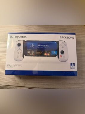 Sony PlayStation Backbone Mobile Controller - White and Blue Packaging